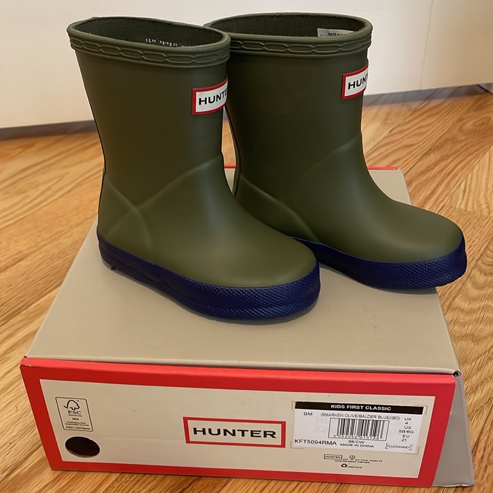 Hunter Toddler Rain Boots Green